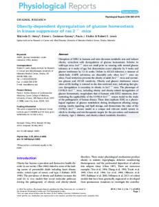 Obesitydependent dysregulation of glucose ... - Wiley Online Library