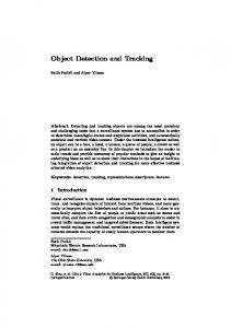 Object Detection and Tracking