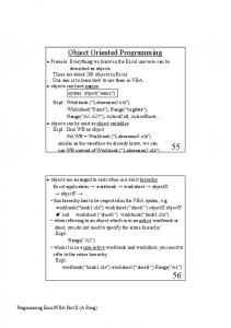 Object Oriented Programming - staff.city.ac.uk