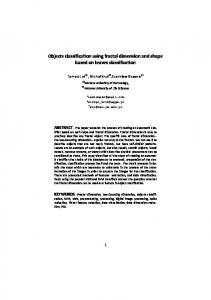 Objects classification using fractal dimension and ...