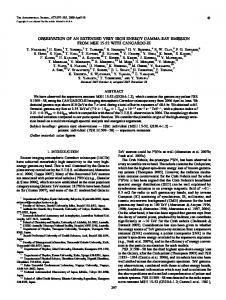 observation of an extended very high energy gamma-ray ... - IOPscience