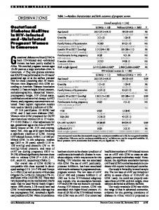 observations - Diabetes Care - American Diabetes Association