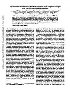 Observations of density fluctuations in an elongated Bose gas: ideal