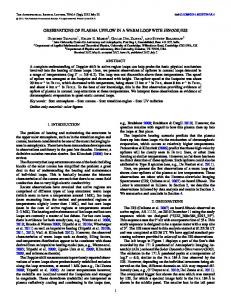 observations of plasma upflow in a warm loop with ... - IOPscience