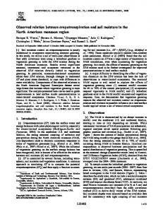 Observed relation between evapotranspiration and ... - Semantic Scholar