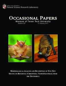 Occasional Papers Occasional Papers