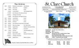 Oct6Bulletin - St Clare Catholic Church