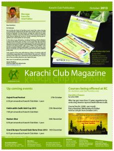 October 2013 - Karachi Club