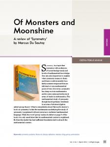 Of Monsters and Moonshine