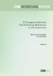 Of Oranges and Bananas