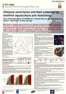 Offshore wind farms and their potential for shellfish aquaculture ... - ICES