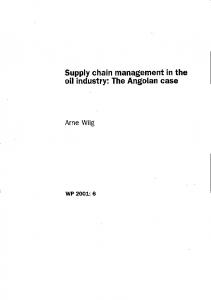 oilindustry: The Angolan case - CiteSeerX