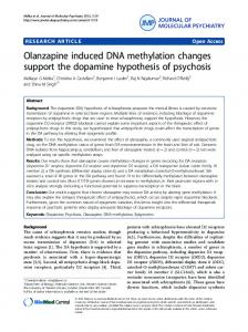 Olanzapine induced DNA methylation changes ... - Semantic Scholar