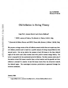 Old Inflation in String Theory