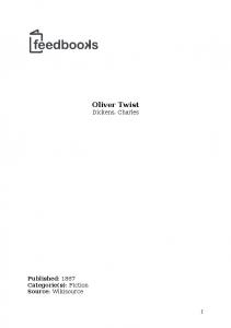 Oliver Twist - Feedbooks