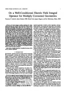 On a Well-Conditioned Electric Field Integral Operator for Multiply