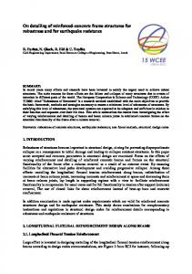 On detailing of reinforced-concrete frame structures for robustness ...