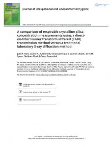 on-filter Fourier transform infrared