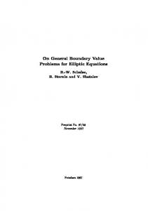 On General Boundary Value Problems for Elliptic Equations - publish.UP