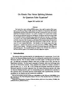 On Kinetic Flux Vector Splitting Schemes for Quantum Euler Equations