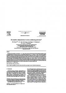 On metallic characteristics in some conducting polymers