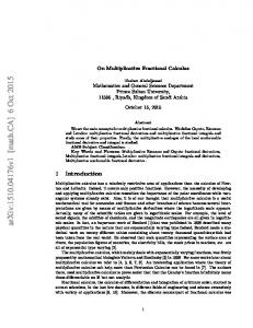 On Multiplicative Fractional Calculus