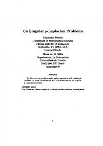 On Singular p-Laplacian Problems