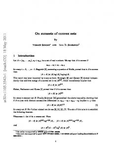 On sumsets of convex sets