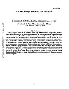 On the charge radius of the neutrino