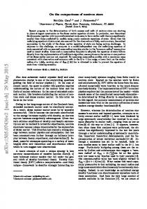 On the compactness of neutron stars