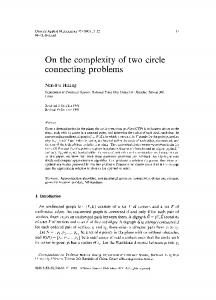 On the complexity of two circle connecting problems - Science Direct