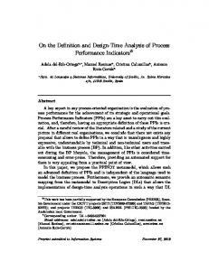 On the Definition and Design-Time Analysis of ... - Semantic Scholar