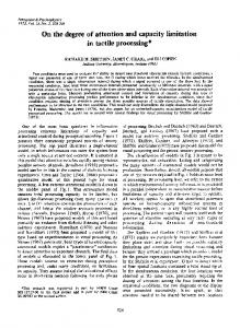 On the degree of attention and capacity limitation in tactile processing