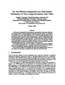 On the E cient Sequential and Distributed Evaluation