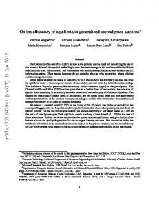 On the efficiency of equilibria in generalized second price auctions