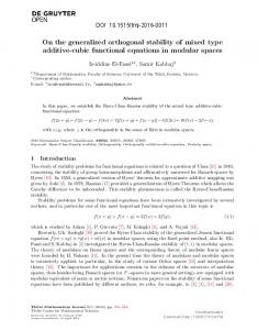 On the generalized orthogonal stability of mixed type