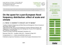 On the quest for a pan-European flood frequency distribution