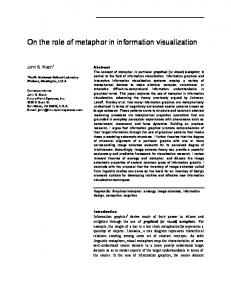 On the Role of Metaphor in Information Visualization - arXiv