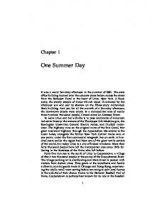 One Summer Day - SUNY Press