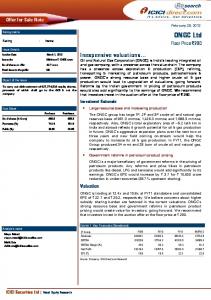 ONGC Ltd - ICICI Direct