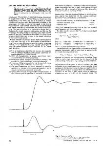 online digital filtering - IEEE Xplore