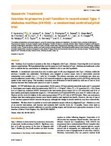 onset Type 1 diabetes mellitus (EXTOD)