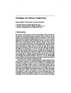 Ontologies and Software Engineering - CiteSeerX