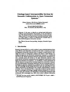 Ontology-based Interoperability Services for ... - Semantic Scholar