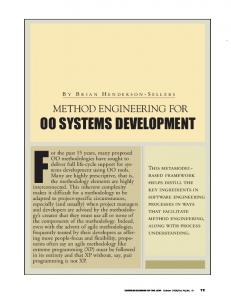 OO SYSTEMS DEVELOPMENT