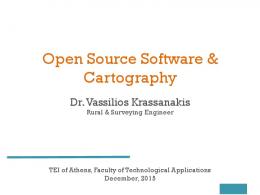 Open Source Software & Cartography