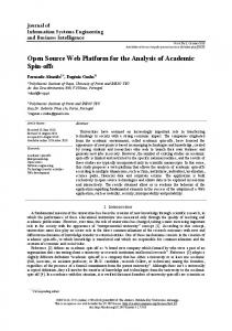 Open Source Web Platform for the Analysis of