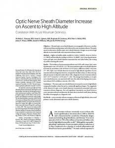 Optic Nerve Sheath Diameter Increase on ... - Wiley Online Library