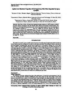 Optical And Electrical Properties Of Pd Doped Sno2 Thin Films ...