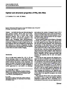 Optical and structural properties of PbI2 thin films | SpringerLink